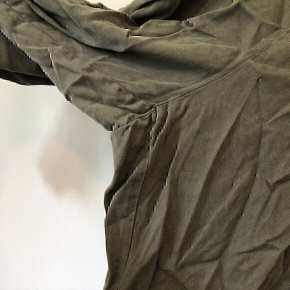 TORRID Plus Size Olive Green High Waisted Rise Paper Bag Cropped Ankle Pants 22 - Picture 7 of 11